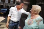 Amsterdam 15 juli 2018
Frits Huffnagel feestje voor zijn 50e verjaardag bij hotel the Grand. Erica Terpstra en Mark Rutte