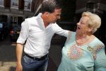 Amsterdam 15 juli 2018
Frits Huffnagel feestje voor zijn 50e verjaardag bij hotel the Grand. Erica Terpstra en Mark Rutte
