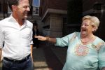 Amsterdam 15 juli 2018
Frits Huffnagel feestje voor zijn 50e verjaardag bij hotel the Grand. Erica Terpstra en Mark Rutte