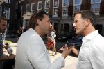 Amsterdam 15 juli 2018
Frits Huffnagel feestje voor zijn 50e verjaardag bij hotel the Grand. Matthijs Albers en Mark Rutte