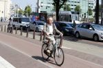 Amsterdam 12 juli 2018
Paul Haenen op de fiets.