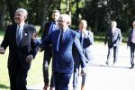 Haarzuilens 20 juni 2018
Haringparty op kasteel de Haar. Pieter v Vollenhoven met Jaap Rost Onnes