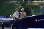 Amsterdam 23 juli 2018
Prins Bernhard jr aan het varen met zijn waterdream en 2 kinderen van hem.
