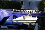 Amsterdam 29 juni 2018
Prins Bernhard jr en zijn  vrouw Prinses Annette borrelen met vrienden op hun boot (waterdream is het merk van de boot). De boot ligt achter hun huis.