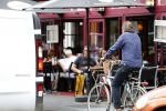 Amsterdam 18 juli 2018
Robert ten Brink op de fiets in Amsterdam