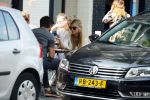 Amsterdam 19 juli 2018
Rick Brandsteder met zijn vriendin Roosje Kuizenga op terras.