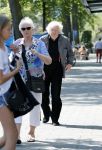 Amsterdam 17 juli 2018
Rudi Fuchs wandelend in Amsterdam zuid.