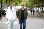 Amsterdam 9 juli 2018
Ruud Gullit met zijn zoon Maxim en Dj Johnny Kelvin.