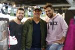 Amsterdam 9 juli 2018
Cris de Ravallet met Ruud Gullit en â€¦ in Pirex stand op de modefabriek.