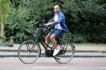 Amsterdam 6 juli 2018
Sascha Visser op de fiets in amsterdam zuid.