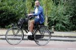 Amsterdam 6 juli 2018
Sascha Visser op de fiets in amsterdam zuid.