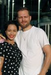 Amsterdam 30 juli 2018
Premiere Mission Impossible in Pathe Arena. Sonja Silva met man Pyke Pos
