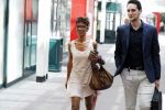 Amsterdam 12 juli 2018
Sylvana Simons loopt met collega door de stopera.