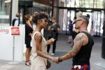 Amsterdam 12 juli 2018
Sylvana Simons loopt met collega door de stopera.