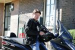 Vinkeveen 29 juni 2018
Thomas Berge op zijn nieuwe MP3 piaggio motor.