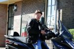 Vinkeveen 29 juni 2018
Thomas Berge op zijn nieuwe MP3 piaggio motor.