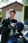 Vinkeveen 29 juni 2018
Thomas Berge op zijn nieuwe MP3 piaggio motor.