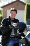 Vinkeveen 29 juni 2018
Thomas Berge op zijn nieuwe MP3 piaggio motor.