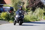 Vinkeveen 29 juni 2018
Thomas Berge op zijn nieuwe MP3 piaggio motor.