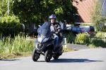 Vinkeveen 29 juni 2018
Thomas Berge op zijn nieuwe MP3 piaggio motor.