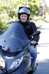 Vinkeveen 29 juni 2018
Thomas Berge op zijn nieuwe MP3 piaggio motor.