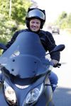 Vinkeveen 29 juni 2018
Thomas Berge op zijn nieuwe MP3 piaggio motor.