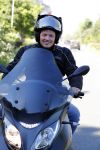 Vinkeveen 29 juni 2018
Thomas Berge op zijn nieuwe MP3 piaggio motor.