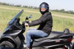 Vinkeveen 29 juni 2018
Thomas Berge op zijn nieuwe MP3 piaggio motor.
