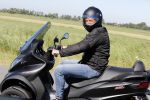 Vinkeveen 29 juni 2018
Thomas Berge op zijn nieuwe MP3 piaggio motor.