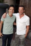 Amsterdam 15 juli 2018
Frits Huffnagel feestje voor zijn 50e verjaardag bij hotel the Grand. Tim Oliehoek met partner