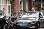 Amsterdam 11 juli 2019
Eva Jinek wordt door taxi thuis opgehaald om naar studio gebracht te worden.