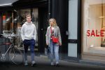 Amsterdam 3 juli 2019
Frenkie de Jong met zijn vriendin Mikky Kiemeney op de PC Hooftstraat. Frenkie draagt kleding van het merk van zijn vriendin.