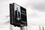 Amsterdam 15 juli 2019
Abri / reclamezuil van Jimmy Geduld aan de A1 bij Diemen