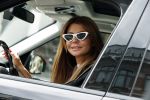Amsterdam 3 juli 2019
Olcay Gulsen met aparte zonnebril in haar auto in Amsterdam