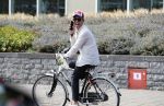 Den Haag 26 juli 2019
Rogier Smit ( paleis voor een prikkie) op de fiets in Den Haag.