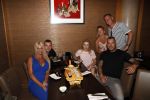 Amsterdam 27 juli 2019
Maron Hill heeft surprise etentje met vrienden georganiseers bij restaurant Genroku voor zijn zwangere vriendin Samantha de Jong ( Barbie)