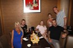 Amsterdam 27 juli 2019
Maron Hill heeft surprise etentje met vrienden georganiseers bij restaurant Genroku voor zijn zwangere vriendin Samantha de Jong ( Barbie)