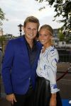 Amsterdam 2 september 2014
50 jaar de Tros wordt gevierd in carre met alle tros corryfeeen. 
Tim Douwsma met vriendin