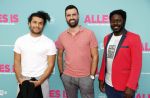 Amsterdam 29 juli 2020
Premiere alles is zoals het zou moeten zijn in euroscoop, De film is naar een boek van Daphne Deckers. Alkan Coklu Bjorn Remmerswaal en Andre Dongelmans