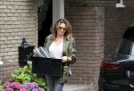 Huizen 25 juli 2020
Leontine Borsato met interieur designer Olga Wintermans bij haar nieuw huis .