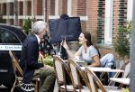 Amsterdam 24 juli 2020
Marcel Wanders met zijn dochter aan het lunchen