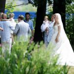 Oegstgeest 30 juli 2022
Trouwen Maxime Meiland en Leroy Molkenboer op kasteel Oud Poelgeest . Aanwezig natuurlijk Martien Meiland Erica Meiland Montana Meiland en haar partner Dirk Hoogstraten. Ook hun dochters Claire en Vive waren aanwezig.