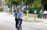 Amsterdam 27 juli 2022
Sascha Visser op de fiets in Amsterdam zuid