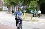Amsterdam 27 juli 2022
Sascha Visser op de fiets in Amsterdam zuid