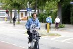 Amsterdam 27 juli 2022
Sascha Visser op de fiets in Amsterdam zuid