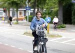 Amsterdam 27 juli 2022
Sascha Visser op de fiets in Amsterdam zuid