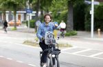 Amsterdam 27 juli 2022
Sascha Visser op de fiets in Amsterdam zuid