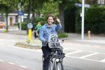 Amsterdam 27 juli 2022
Sascha Visser op de fiets in Amsterdam zuid