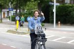 Amsterdam 27 juli 2022
Sascha Visser op de fiets in Amsterdam zuid