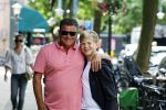 Amsterdam 28 juli 2022
Wolter Kroes met zijn zoon Tom in Amsterdam zuid. Ze hadden samen lekker geluncht bij brasserie v Dam